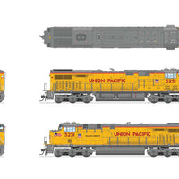 GE ES44AC - Sound and DCC - Paragon4(TM) -- Union Pacific #5282 (Armour Yellow, gray, red, 2022 Small Flag)