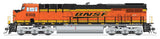 GE ES44AC - Standard DC - Stealth -- BNSF Railway #6329 (orange, black, Wedge Logo)-1