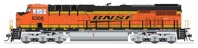 GE ES44AC - Standard DC - Stealth -- BNSF Railway #6329 (orange, black, Wedge Logo)-1