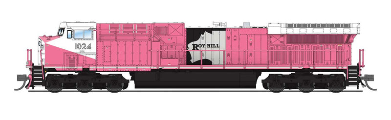 GE AC6000CW - Sound & DCC - Paragon4(TM) -- Roy Hill Mining #1024 (pink, white, black)-1