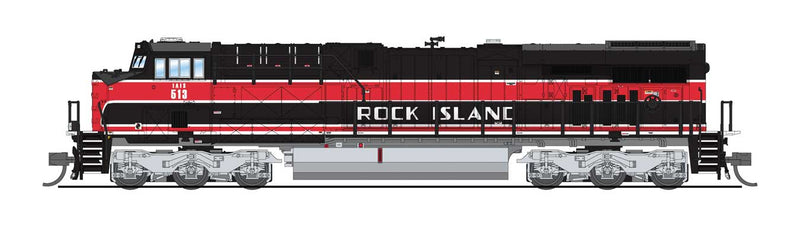 GE ES44AC - Sound & DCC - Paragon4(TM) -- Iowa Interstate #513 (Rock Island Heritage, black, red, white)-1