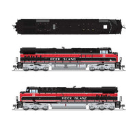 GE ES44AC - Sound & DCC - Paragon4(TM) -- Iowa Interstate #513 (Rock Island Heritage, black, red, white)