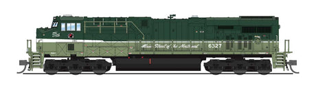 GE ES44AC - Sound & DCC - Paragon4(TM) -- Northern Pacific #6327 (Fantasy Scheme, Loewy 2-Tone Green)-1