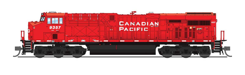 GE ES44AC - Standard DC - Stealth -- Canadian Pacific #9368 (red, black, white, No Logo)-1