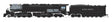 4-6-6-4 Challenger Late Version - Standard DC - Stealth -- Union Pacific #3954 (Coal Tender, black, graphite)-1