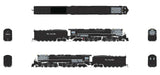 4-6-6-4 Challenger Late Version - Standard DC - Stealth -- Denver & Rio Grande Western #3805 (Coal Tender, black, graphite)-2