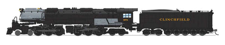4-6-6-4 Challenger Late Version - Standard DC - Stealth -- Clinchfield #674 (Coal Tender; black, graphite)-1