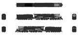 4-6-6-4 Challenger Late Version - Standard DC - Stealth -- Painted, Unlettered (Coal Tender; black, graphite)-2