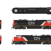 EMD SD70ACe - Sound, DCC and Smoke - Paragon4(TM) -- Canadian National #8009 (black, red, white, Website Logo)