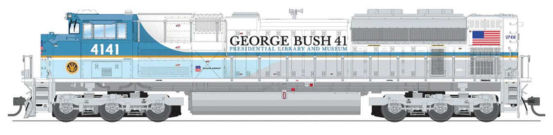 EMD SD70ACe - Sound, DCC and Smoke - Paragon4(TM) -- Union Pacific #4141 (George Bush Commemorative; white, blue)-1