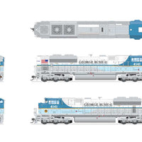 EMD SD70ACe - Sound, DCC and Smoke - Paragon4(TM) -- Union Pacific #4141 (George Bush Commemorative; white, blue)