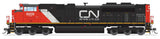 EMD SD70ACe - Standard DC - Stealth Series -- Canadian National #8009 (black, red, white; Website Logo)-1