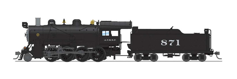 2-8-0 Consolidation - Sound, DCC and Smoke - Paragon4(TM) -- Santa Fe #873 (black, graphite)-1