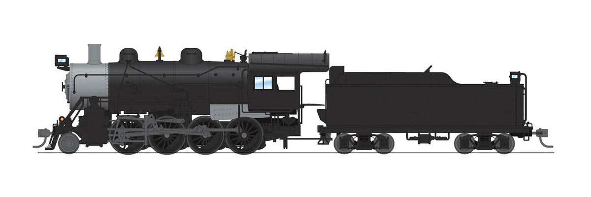 2-8-0 Consolidation - Sound, DCC and Smoke - Paragon4(TM) -- Painted, Unlettered (black, graphite)-1