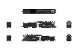 2-8-0 Consolidation - Sound, DCC and Smoke - Paragon4(TM) -- Painted, Unlettered (black, graphite)-2