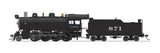 2-8-0 Consolidation - Standard DC - Stealth -- Santa Fe #871 (black, graphite)-1