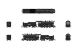 2-8-0 Consolidation - Standard DC - Stealth -- Santa Fe #873 (black, graphite)-2