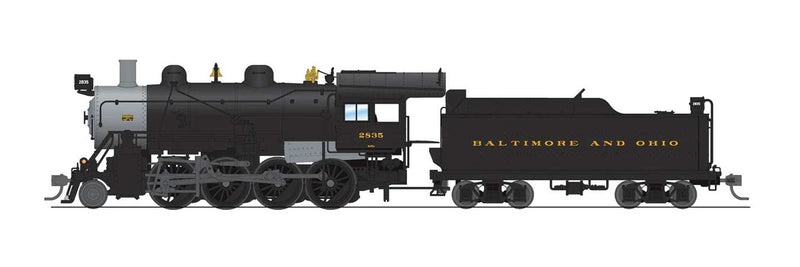 2-8-0 Consolidation - Standard DC - Stealth -- Baltimore & Ohio #2835 (black, graphite)-1