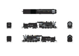 2-8-0 Consolidation - Standard DC - Stealth -- Denver & Rio Grande Western #1163 (black, graphite, Flying Grande)-2
