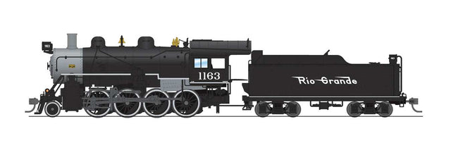 2-8-0 Consolidation - Standard DC - Stealth -- Denver & Rio Grande Western #1175 (black, graphite, Flying Grande)-1