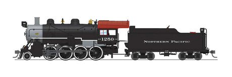 2-8-0 Consolidation - Standard DC - Stealth -- Northern Pacific #1252 (black, graphite, Tuscan)-1