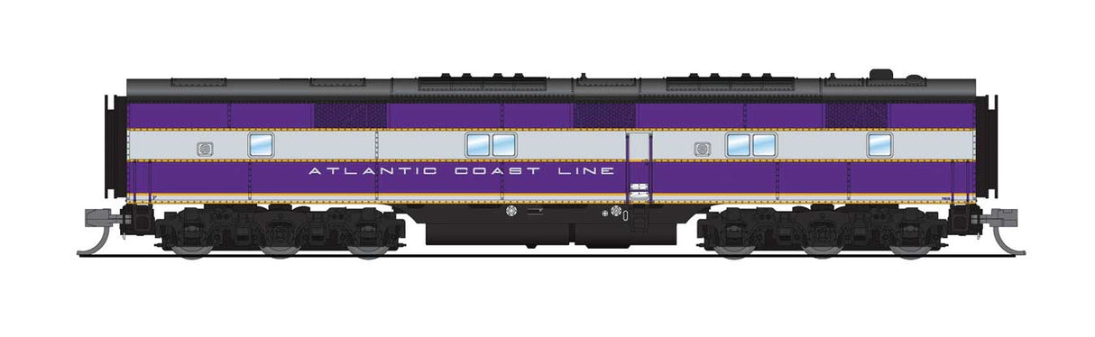 EMD E7B - Sound & DCC - Paragon4(TM) -- Atlantic Coast Line #763B (purple, silver, yellow)-1