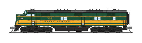 EMD E7A - Sound & DCC - Paragon4(TM) -- Maine Central #708 (green, Dulux Gold)-1
