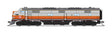 EMD E7A - Sound & DCC - Paragon4(TM) -- Milwaukee Road #119B (gray, orange, black)-1