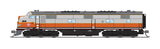 EMD E7A - Sound & DCC - Paragon4(TM) -- Milwaukee Road #119B (gray, orange, black)-1