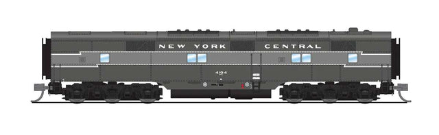 EMD E7B - Sound & DCC - Paragon4(TM) -- New York Central #4105 (Lightning Stripe 2-Tone Gray)-1