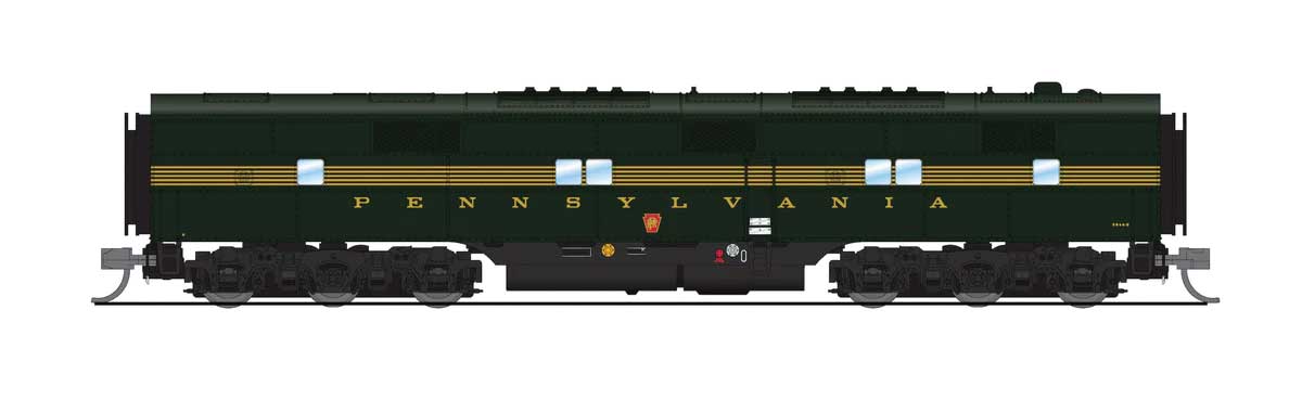 EMD E7B - Sound & DCC - Paragon4(TM) -- Pennsylvania Railroad #5846B (5-Stripe, Brunswick Green, yellow)-1