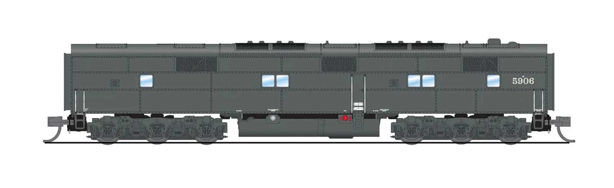 EMD E7A/Unpowered B Set w/Sound & DCC - Paragon4(TM) -- Southern Pacific #6001, 5906 (gray, red)-2