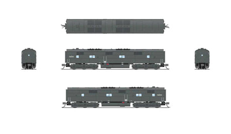 EMD E7A/Unpowered B Set w/Sound & DCC - Paragon4(TM) -- Southern Pacific #6001, 5906 (gray, red)-4