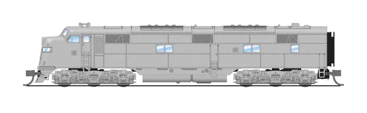 EMD E7A - Sound & DCC - Paragon4(TM) -- Undecorated-1