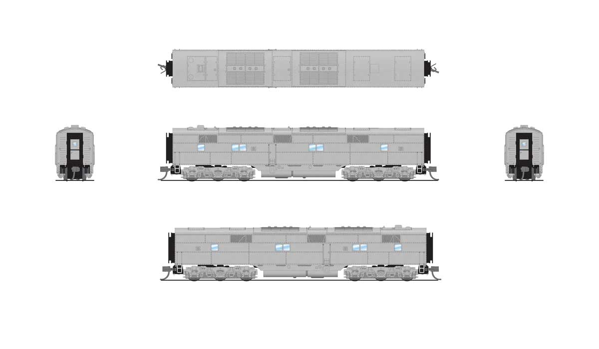 EMD E7B - Sound & DCC - Paragon4(TM) -- Undecorated-2
