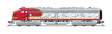 EMD E8A - Sound and DCC - Paragon4(TM) -- Santa Fe #83L (Warbonnet, silver, red)