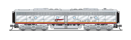 EMD E8B - Standard DC - Stealth Series -- Santa Fe #84A (Warbonnet, silver, red)