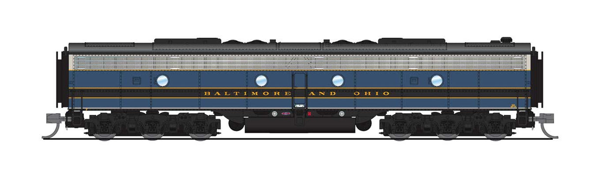 EMD E8B - Standard DC - Stealth Series -- Baltimore & Ohio #53X (blue, gray, black)