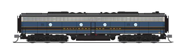 EMD E8B - Standard DC - Stealth Series -- Baltimore & Ohio #53X (blue, gray, black)