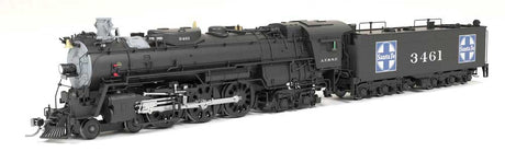 Class 3460 4-6-4 Hudson - Sound and DCC - Paragon4(TM) -- Santa Fe #3461 (1940-1942, black, silver, Large Tender Logos)