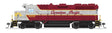 EMD GP35 Low Nose - Sound and DCC - Paragon4(TM) -- Canadian Pacific #8202 (maroon, gray, Script Lettering)-1