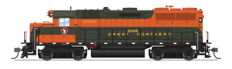 EMD GP35 Low Nose - Sound and DCC - Paragon4(TM) -- Great Northern #3035 (Simplified EB Scheme, Pullman green, Omaha Orange)-1