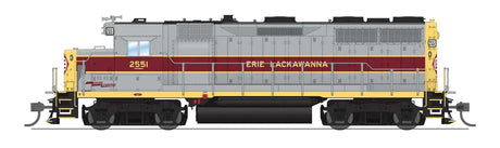 EMD GP35 Low Nose - Sound and DCC - Paragon4(TM) -- Erie-Lackawanna #2551 (gray, maroon, yellow)-1