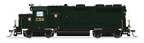 EMD GP35 Low Nose - Sound and DCC - Paragon4(TM) -- Pennsylvania Railroad #2263 (Brunswick Green, small Keystone)-1