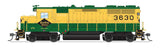 EMD GP35 Low Nose - Sound and DCC - Paragon4(TM) -- Reading #3630 (yellow, green)-1