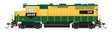 EMD GP35 Low Nose - Sound and DCC - Paragon4(TM) -- Conrail #3639 (Patched Reading yellow, green, black)-1