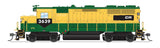 EMD GP35 Low Nose - Sound and DCC - Paragon4(TM) -- Conrail #3639 (Patched Reading yellow, green, black)-1