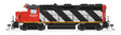 EMD GP35 Low Nose - Standard DC - Stealth -- Canadian National #4001 (Sargent Stripe, black, white, red)-1