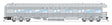 Heavyweight Business Car Observation - Ready to Run -- Santa Fe #37 (silver, shadowlined)-1