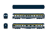Heavyweight Business Car Observation - Ready to Run -- Chesapeake & Ohio #25 (blue, gray, yellow)-2